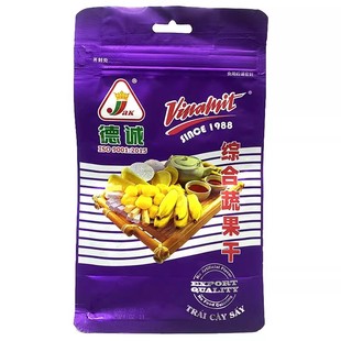 越南进口德诚综合果蔬干80g袋装脆片菠萝蜜干混合水果干临期零食