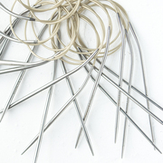 元织40cm编织袖子环形针短进口尼龙绳打毛衣，针不锈钢循环棒针工具