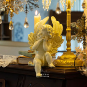 复古森林树脂欧式桌面，小天使摆件石膏雕塑巴洛克风，拍照婚庆道具