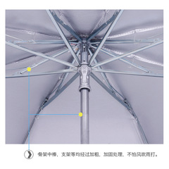天堂伞336t银胶八骨遮太阳印广告伞