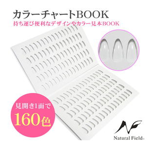 日本NF美甲色卡本色板甲油胶颜色展示卡册甲片样板便携式160色