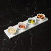中式方形梅花碟陶瓷味碟多格小菜冷菜小吃碟子，蘸酱碟餐厅酒店餐具
