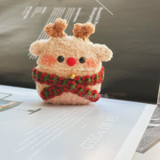 小鹿耳机壳材料包DIY手工编织圣诞毛绒适用苹果AirPods123代软pro
