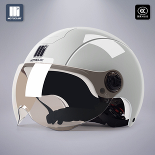 3c认证野马摩托立方电动车头盔，男女四季通用夏季电瓶安全帽半盔