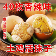 40只香辣活珠子新鲜13天鸡胚蛋五香即食毛蛋凤凰熟钢化蛋非毛鸡蛋