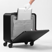 铝镁合金拉杆箱14寸登机箱16电脑旅行箱17金属行李箱静音时尚