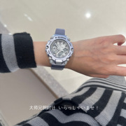 日本gshock银紫色casio卡西欧运动手表，男女款大表盘防水情侣表