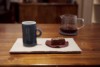「悬铃木下咖啡器具」汪豪制纯手工食器把手咖啡杯青釉蓝釉