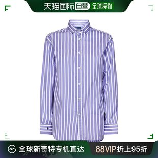 香港直邮Polo Ralph Lauren Polo 拉夫 劳伦 女士 长袖条纹衬衫 2