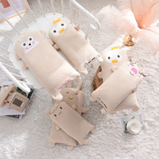 儿童枕头卡通纯棉枕套，0-1-3-6岁小孩加长枕芯，宝宝玩具抱枕午睡枕