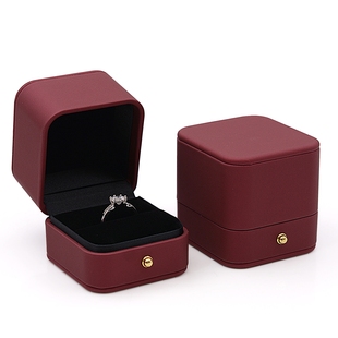 高端婚礼仪式高级戒指盒，结婚嫁妆钻戒盒戒指，盒子创意结婚首饰盒子