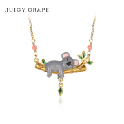 juicygrape可爱考拉项链女夏原创设计轻奢小众，树袋熊锁骨链礼物