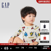 超级飞侠联名Gap婴儿春秋洋气时尚连体衣儿童装包屁衣769893
