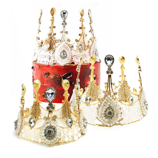 蕾丝女王蛋糕装饰摆件情人，节公主女神生日，烘焙用品王冠插件