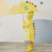 儿童雨衣男童2岁3幼儿园，女宝宝4小童斗篷式雨披，长款雨服防水套装7