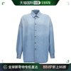 香港直邮潮奢diesel迪赛男士，dieseld-kama徽标，贴片牛仔衬衫