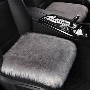 冬季汽车羊毛绒坐垫女防滑保暖加厚长毛单片三件套座垫座套座椅套