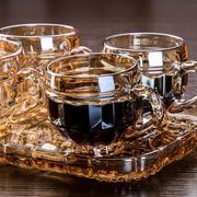 6杯1盘玻璃茶具套装家用结婚防爆凉水茶壶耐热高温水杯水具套装