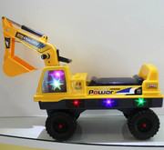 嘉百乐儿童挖掘机可坐可骑大号宝宝工程车挖土机滑行车玩具车挖机