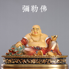 纯铜佛像供奉摆件弥勒菩萨