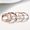 银町钛钢戒指女小众设计自律素圈戒指情侣时尚，个性食指环对戒尾戒