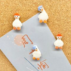 可爱歪头小鸭子创意动物软木板图钉