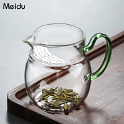 玻璃公道杯茶漏一体大容量分茶器，绿茶泡茶杯，过滤耐热茶具茶水杯子