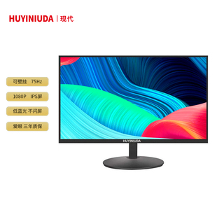 现代HUYINIUDA24英寸高清液晶电脑显示器22/19寸内置音响IPS