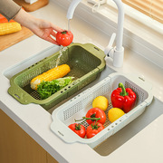 可伸缩沥水篮厨房菜篮子，洗菜盆沥水家用客厅水果盘水槽滤水篮