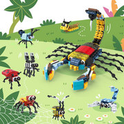 十二生肖积木儿童益智拼装合体动物昆虫，模型男孩宝宝小颗粒礼物
