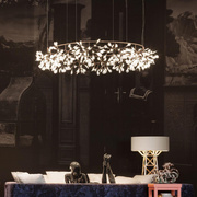 moooit设计师现代时尚大厅别墅，吊灯简约个性创意，叶子造型客厅灯饰