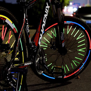 自行车辐条反光条山地车反光辐条圈单车钢丝卡条警示条骑行装饰条