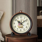 欧式复古床头表桌面小闹钟台式钟表摆件摆钟家用座钟客厅台钟时钟