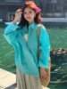 糖果色长袖衬衫女纯棉2024年韩版简约休闲薄款外穿上衣外套潮