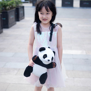 幼儿园儿童熊猫双肩背包游玩书包儿童节日礼物动物园伴手礼
