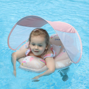 儿童游泳圈座圈宝宝，游泳装备户外水上卡通玩具，婴儿防晒遮阳棚坐圈