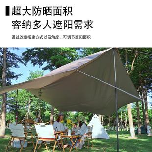 户外天幕帐篷遮阳棚轻便携式野餐，露营防晒防雨凉棚，沙滩篷装备