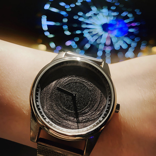 创意礼物译时Enmex立体笔触 卡冈图雅 创意设计黑洞概念调性手表