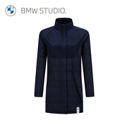 bmwstudio宝马女装春夏季夹克时尚拼接设计中长立领夹克风衣女