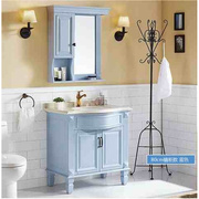 美式异型浴室柜组合洗手间凸型卫，浴柜实木大肚面盆弧形洗漱台盆柜