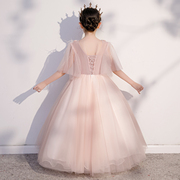 定制儿童晚礼服高贵公主女童婚纱花童女孩生日模特走秀钢琴演出服