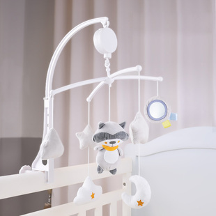 婴幼儿床铃摇铃儿童 0-1岁音乐旋转床头铃宝宝安抚益智布玩具挂件