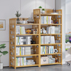 书架落地置物架儿童书柜子，家用桌面简易客厅多层书本收纳储物楠竹