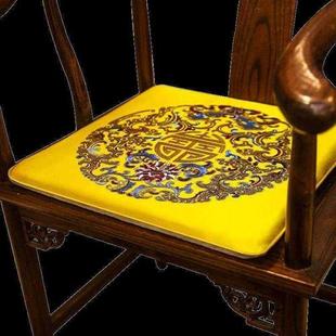 红木沙发坐垫中式古典家具圈椅太师椅官帽椅垫子防滑家用椅垫椅子