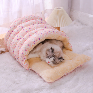 猫窝冬季保暖猫床多功能猫，沙发封闭式猫屋创意深度睡眠小泰迪狗窝