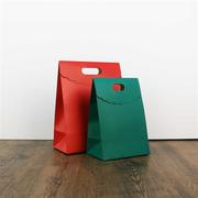 纯色纸袋大号日式翻盖精制袋信封袋，个性定制便捷环保食物袋子