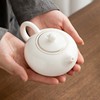 羊脂玉白瓷茶壶西施壶家用泡茶器带过滤单壶水壶陶瓷茶具LOGO