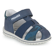 primigi男童鞋魔术，粘防滑底沙滩护趾凉鞋后包跟蓝色夏季2024