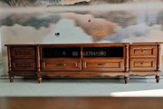 欧式美式古典别墅高档家具简美纯实木FW92-10电视柜单门酒柜
