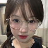 金属复古眼镜框jennie同款韩系眼镜框女可配镜片，近视镜架防蓝光